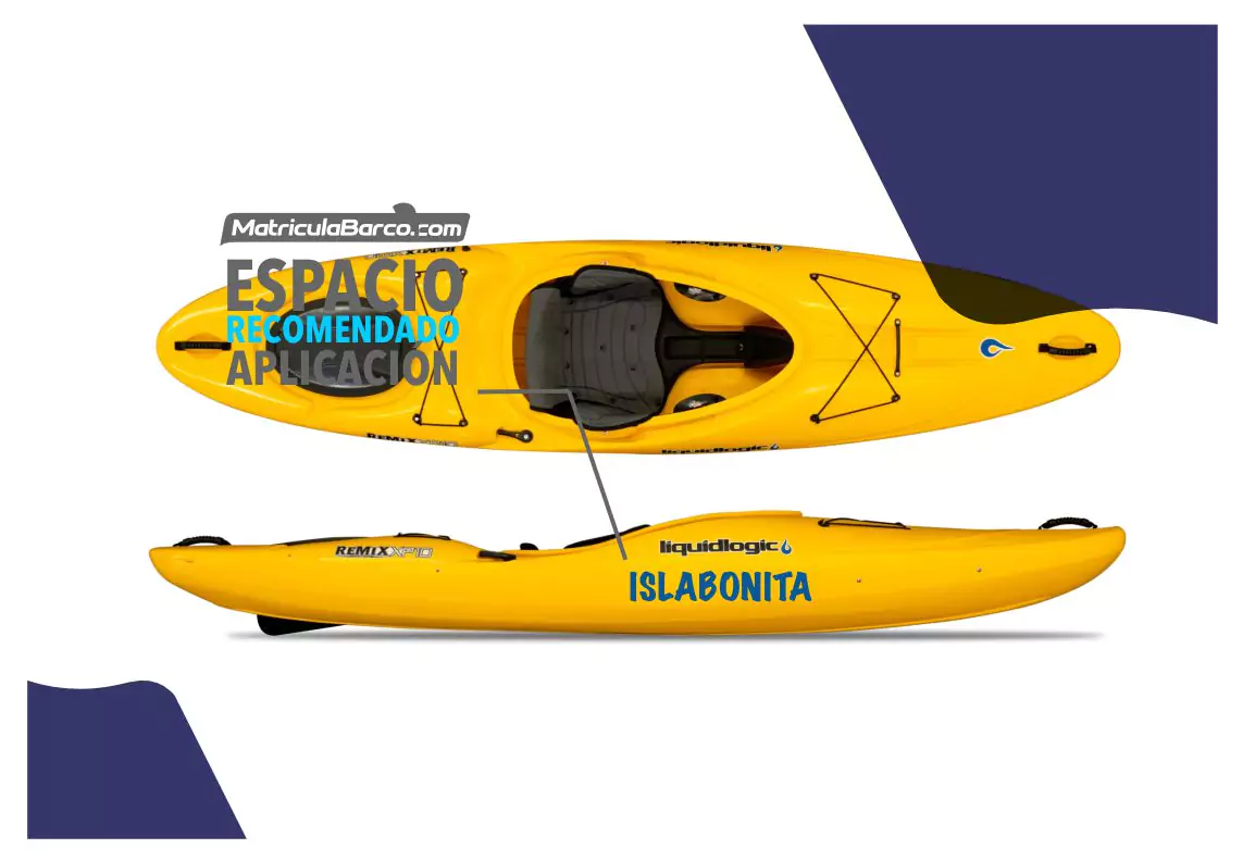 Matrícula para kayak 2 matriculabarco Foto de Matrícula para kayak matriculabarco
