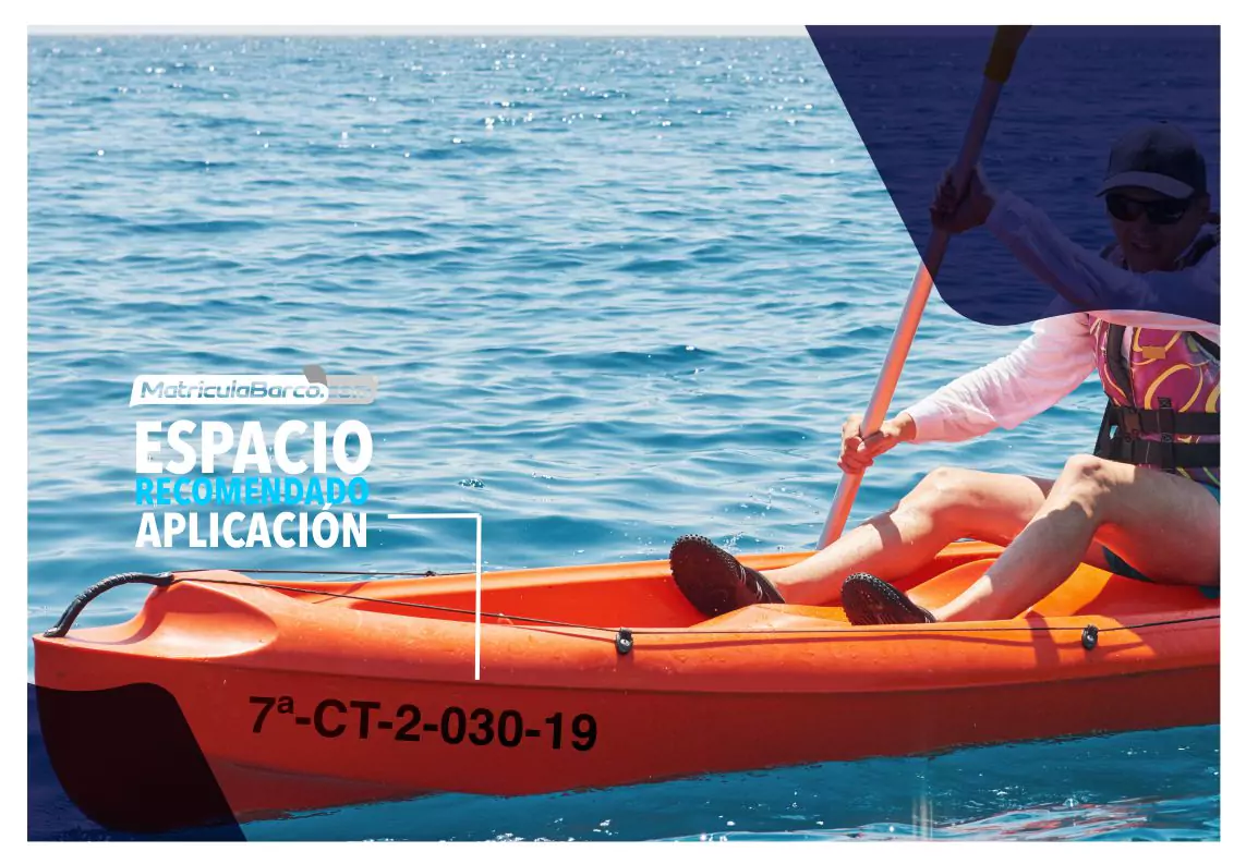 Matrícula para kayak matriculabarco Foto de Matrícula para Kayak matriculabarco