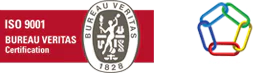Logo Certificado ISO 9001 Bureau Vertitas y Logo Garantía 3M MCS