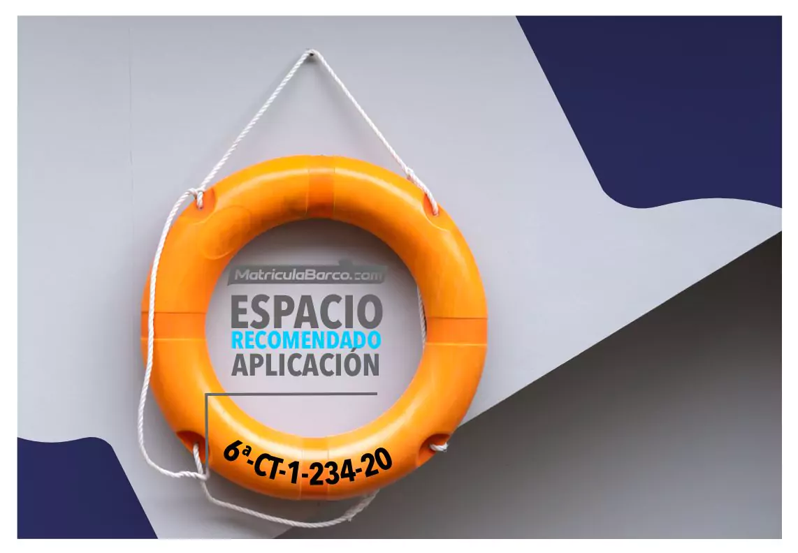 Aros salvavidas adhesivos 2 matriculabarco Foto de Aros salvavidas adhesivos matriculabarco